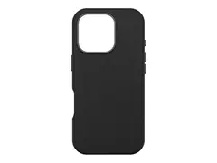 OtterBox Symmetry Plus - Baksidedeksel for mobiltelefon MagSafe-samsvar - kaktusl&#230;r, polyuretan - noir aske (svart) - for Apple iPhone 16 Pro