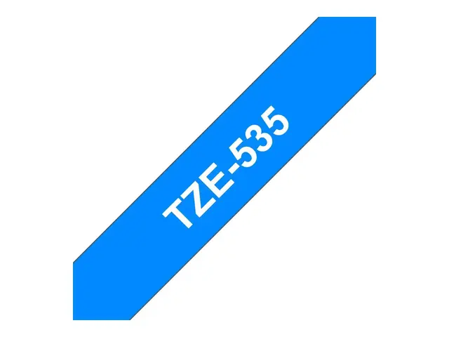 Brother TZe-535 - Hvitt på blått Rull (1,2 cm x 8 m) 1 kassett(er)...