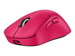 Logitech G PRO X SUPERLIGHT 2 DEX - Mus - ergonomisk høyrehendt - optisk - 5 knapper - trådløs, kablet - 2.4 GHz, USB - rosa