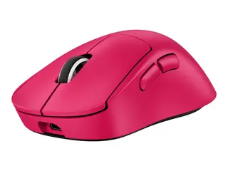 Logitech G PRO X SUPERLIGHT 2 DEX - Mus - ergonomisk høyrehendt - optisk - 5 knapper - trådløs, kablet - 2.4 GHz, USB - rosa