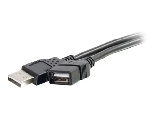 C2G 9.8ft USB Extension Cable - USB A to USB A Extension Cable USB 2.0 - M/F - USB-kabel - USB (hann) til USB (hunn) - 3 m - svart