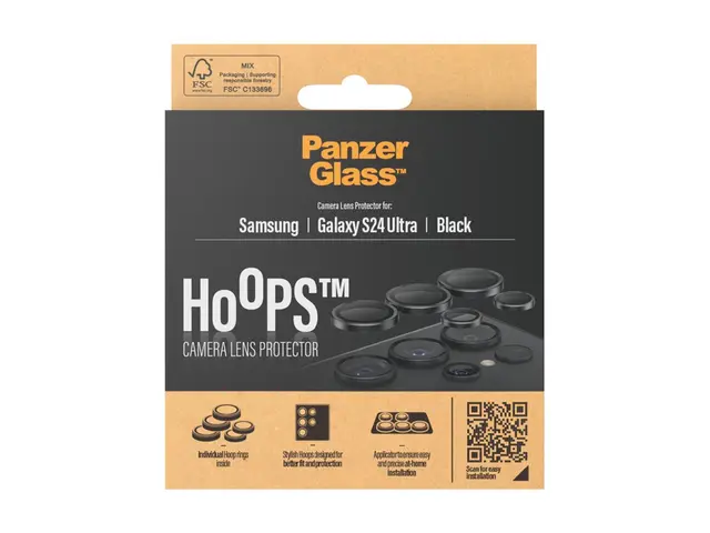 PanzerGlass Hoops - Linsebeskytter for mobiltelefon svart Samsung ...