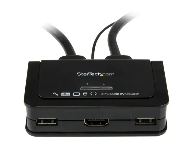 Startech 2 Port USB HDMI Cable KVM Switch with Audio and Remote - ...