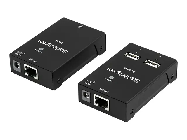 StarTech.com 4-Port USB 2.0 Extender - 165ft (50m) Over Cat5/Cat6 ...