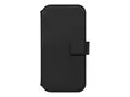 KEY Unstad - Lommebok for mobiltelefon MagSafe-samsvar - stoff, PU Nappa-l&#230;r, 100 % resirkulert termoplastisk polyuretan (TPU) - svart - for Apple iPhone 14 Plus