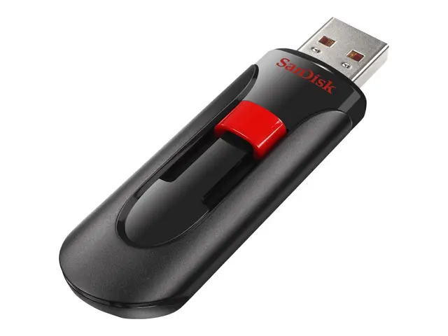 SanDisk Cruzer Glide - USB-flashstasjon - 256 GB - USB 2.0 - svart...