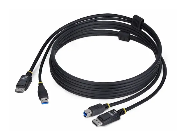StarTech.com 6ft (1.8m) DisplayPort and USB 5Gbps KVM Cable - Tast...