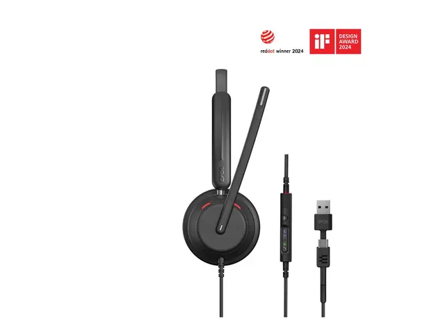 EPOS IMPACT 760T - Hodesett on-ear kablet USB-C svart Certified fo...