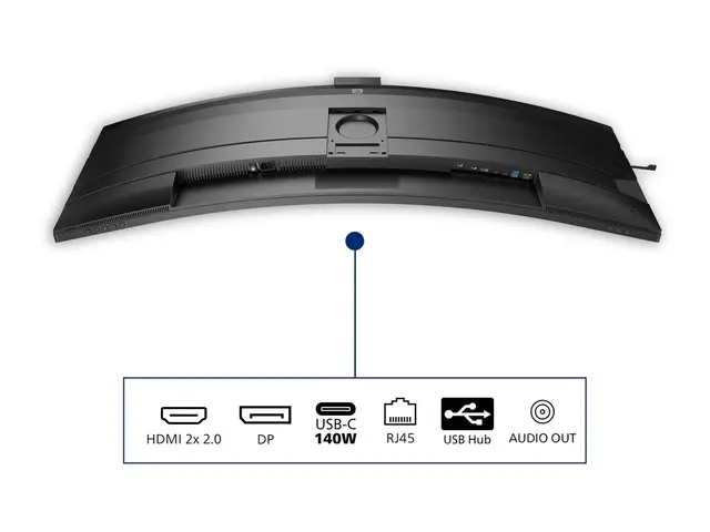 Philips 49B2U6900CH - 6000 Series LED-skjerm kurvet USB 49" (48.8"...