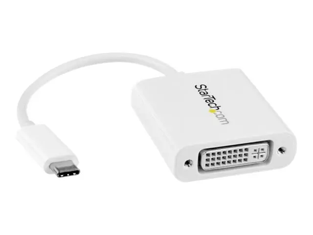 StarTech USB C to DVI Adapter - White 1920x1200 Type Video Convert...