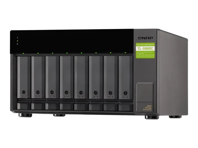 QNAP TL-D800C - Harddiskarray - 8 brønner (SATA-600) - USB 3.2 Gen...