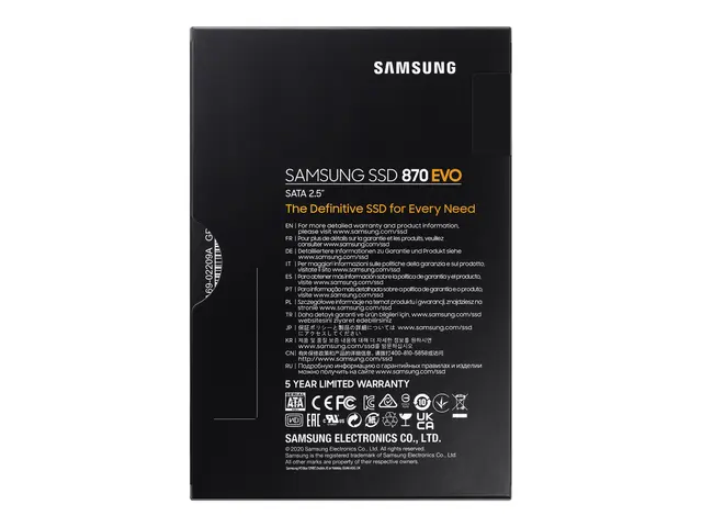 Samsung 870 EVO MZ-77E1T0B - SSD kryptert 1 TB intern 2.5" SATA 6G...