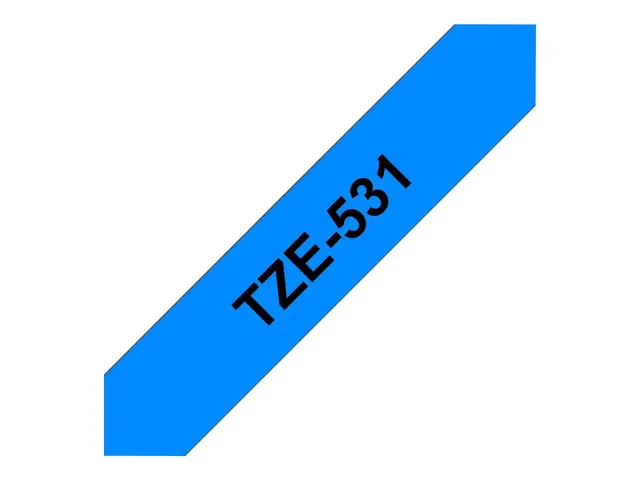 Brother TZe-531 - Sort på blått Rull (1,2 cm x 8 m) 1 kassett(er) ...