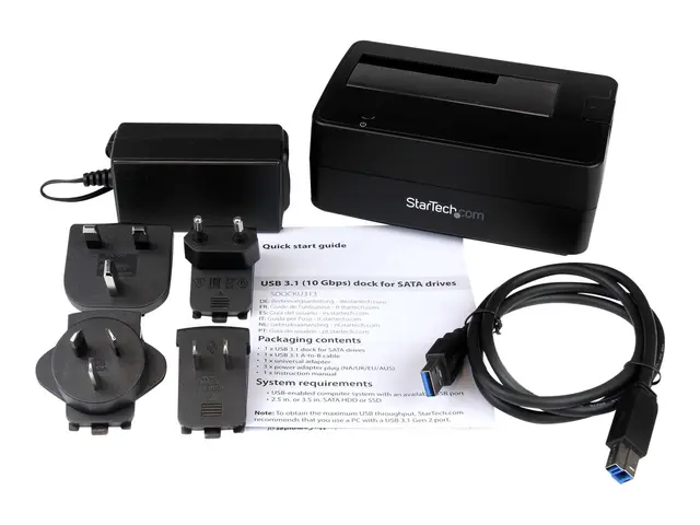 StarTech.com USB 3.1 (10Gbps) Single-Bay Dock for 2.5"/3.5" SATA S...