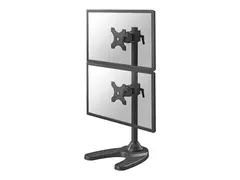 Neomounts FPMA-D700DDV - Stativ - full bevegelse for 2 LCD-skjermer - svart - skjermstørrelse: 10"-27" - skrivebordsstativ, malje, skrivebordsmonterbar