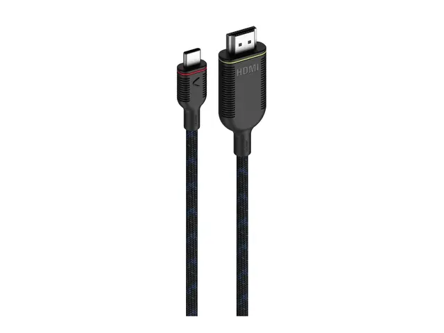 Unisynk - Adapterkabel 24 pin USB-C hann til HDMI 1.5 m dobbeltiso...