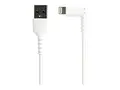 STARTECH.COM 1m / 3.3ft Angled Lightning to USB Cable - Heavy Duty MFI