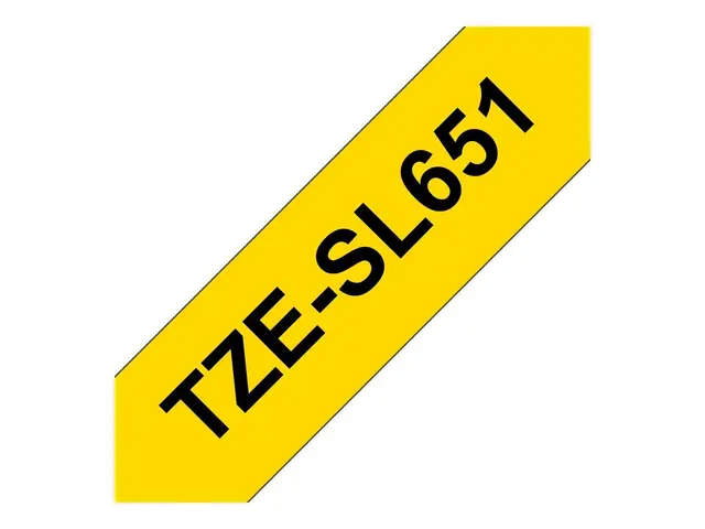 Brother TZe-SL651 - Selv-adhesiv - svart på gult - Rull (2,4 cm x ...