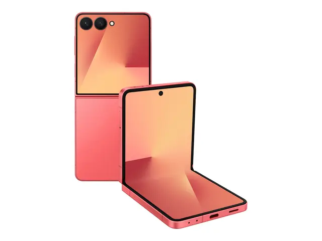 Samsung Galaxy Z Flip7 - Korallrød - 256 GB 
