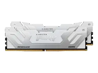 Kingston FURY Renegade - DDR5 - sett - 48 GB: 2 x 24 GB DIMM 288-pin - 8800 MT/s / PC5-70400 - CL42 - 1.4 V - klokkete ubufferte - on-die ECC - hvitt og sølv