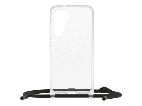 OtterBox React Series - Baksidedeksel for mobiltelefon halskjede - stjernest&#248;v (klart glitter) - for Samsung Galaxy S24