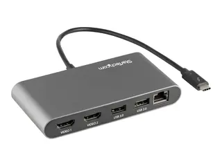 STARTECH.COM Thunderbolt 3 Mini Dock - Portable TB3 docking station with dual m