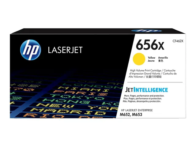 HP 656X - Høy ytelse - gul - original - LaserJet tonerpatron (CF462X) - for Color LaserJet Enterprise M652dn, M652n, M653dh, M653dn, M653x 