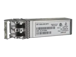 HPE - SFP+ transceivermodul - 10GbE 10GBase-SR - LC multimodus - opp til 300 m - for Apollo 4200 Gen10; Edgeline e920; ProLiant e910t 2U, XL170r Gen10, XL450 Gen10