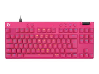 Logitech G PRO X RAPID - Tastatur - TKL - bakgrunnsbelyst USB - QWERTZ - Tysk - tastsvitsj: Linear - rosa