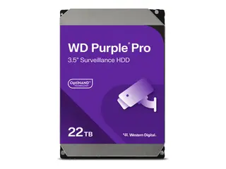 WD Purple Pro WD221PURP - Harddisk - 22 TB overv&#229;king, smartvideo - intern - 3.5&quot; - SATA 6Gb/s - 7200 rpm - buffer: 512 MB