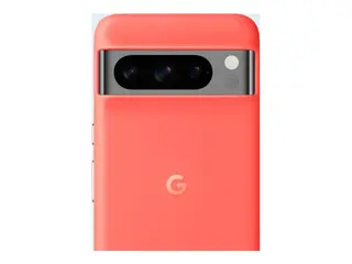Google - Baksidedeksel for mobiltelefon - silikon, polykarbonatskall, aluminium Korall - for Pixel 8 Pro