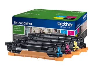 Brother TN243CMYK Value Pack - 4-pack - svart, gul, cyan, magenta original - tonerpatron - for Brother DCP-L3510, DCP-L3517, DCP-L3550, MFC-L3710, MFC-L3730, MFC-L3750, MFC-L3770
