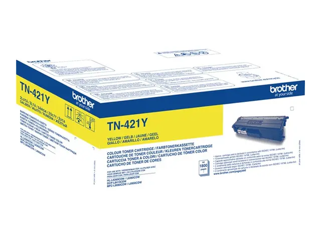 Brother TN421Y - Gul - original - tonerpatron - for Brother DCP-L8...
