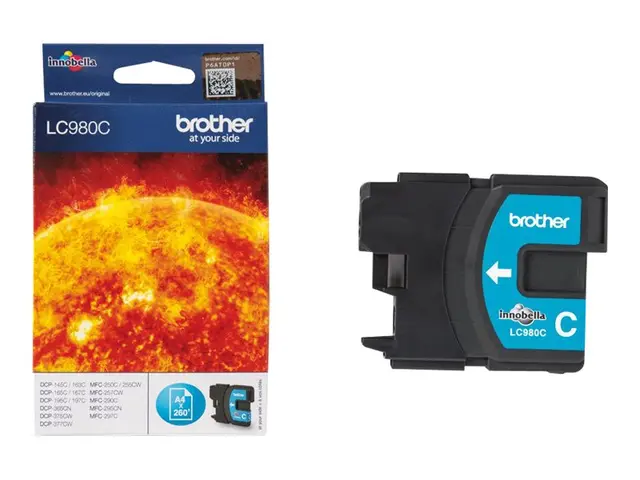 Brother LC980C - Cyan - original - blekkpatron - for Brother DCP-1...