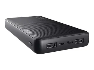 Trust Primo - Str&#248;mbank - 20000 mAh - 74 Wh 15 watt - 3 A - Fast Charge - 3 utgangskontakter (2 x USB, 24 pin USB-C) - p&#229; kabel: Micro-USB