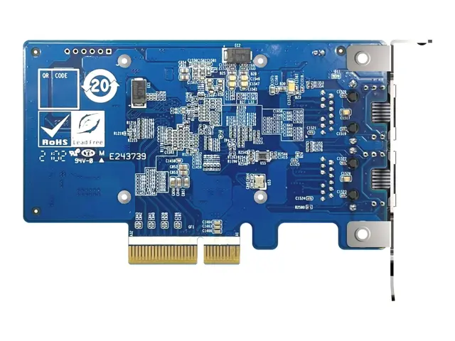 QNAP QXG-10G2T-X710 - Nettverksadapter - PCIe 3.0 x4 lav profil - ...