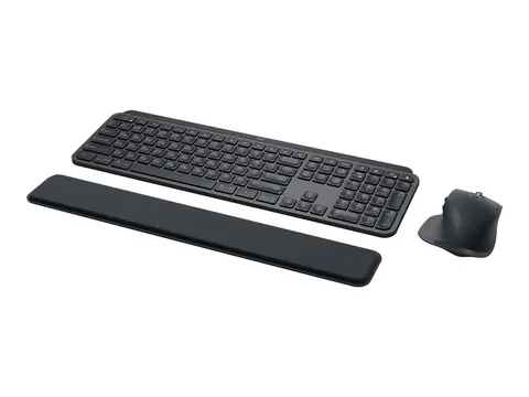 Logitech MX Keys Combo for Business - Tastatur- og mussett bakbelysning - trådløs - Bluetooth LE - QWERTY - Pan Nordic - grafitt