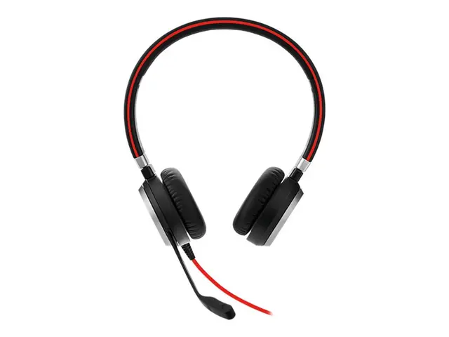 Jabra Evolve 40 Stereo - Hodesett - on-ear - erstatning - kablet