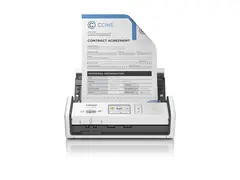 Brother ADS-1800W - Dokumentskanner - Dobbel CIS Dupleks - A4 - 600 dpi x 600 dpi - inntil 30 spm (mono) / inntil 30 spm (farge) - ADF (20 ark) - Wi-Fi(n), USB 2.0 (Host), USB-C 3.2 Gen 1