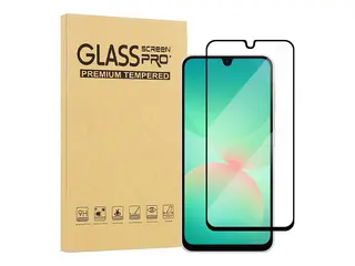 iiglo screenPro+ - Skjermbeskyttelse for mobiltelefon glass - rammefarge svart - for Samsung Galaxy A16, A26