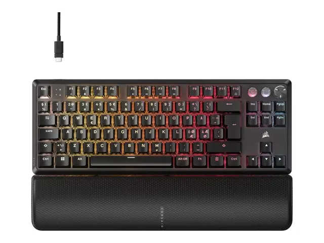 CORSAIR K70 PRO TKL - Tastatur - TKL - bakgrunnsbelyst - USB - QWE...