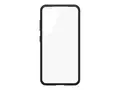 OtterBox React Series - Baksidedeksel for mobiltelefon svart krystall (klar/svart) - for Samsung Galaxy S24
