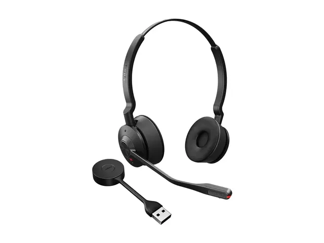 Jabra Engage 55 SE Stereo - Hodesett on-ear DECT trådløs USB-A via...