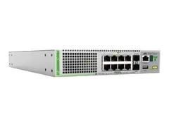 Allied Telesis CentreCOM AT-GS980MX/10HSM Switch - L3 Lite - Styrt - 8 x 100/1000/2.5G/5G (PoE++) + 2 x 10 Gigabit SFP+ - rackmonterbar - PoE++ (500 W)