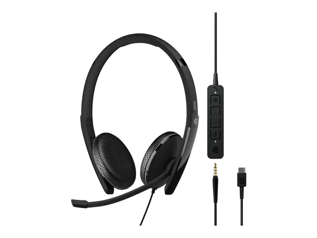 EPOS ADAPT 165T USB-C II - 100 Series hodesett on-ear kablet 3,5 m...