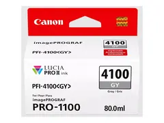 Canon PFI-4100 GY - 80 ml - grå - original hengeboks - blekkbeholder - for imagePROGRAF PRO-1100