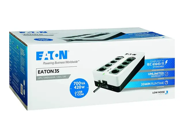 Eaton 3S 700 - UPS - AC 220-240 V - 420 watt - 700 VA - enkeltfase...