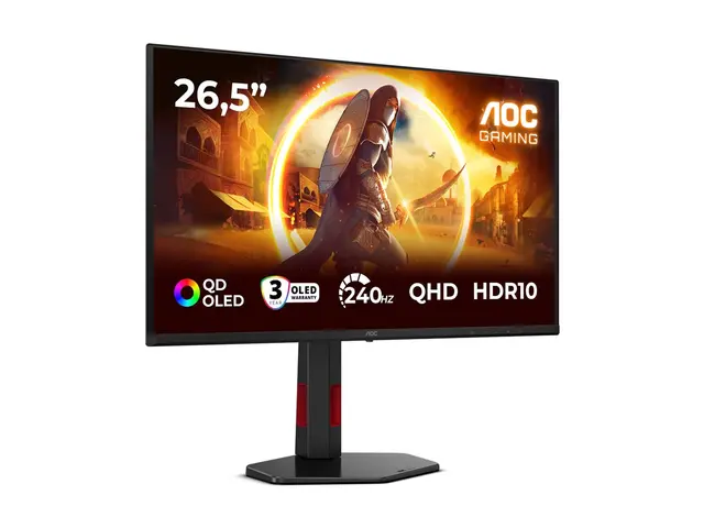 AOC Gaming Q27G4ZDR - G4 Series OLED-skjerm gaming 27" (26.5" synl...