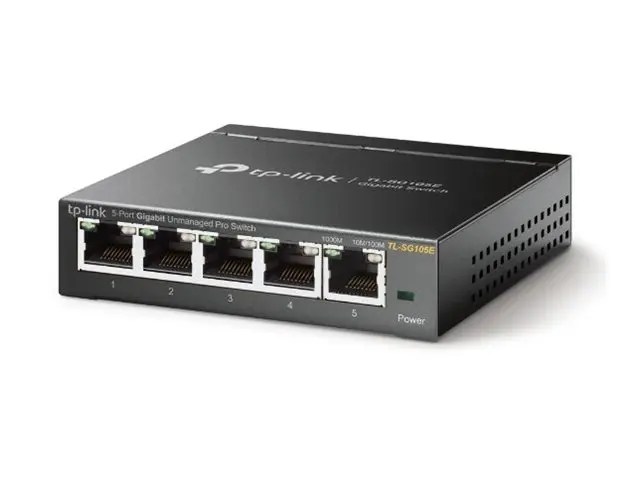 TP-Link Easy Smart TL-SG105E - Switch - 5 x 10/100/1000 - stasjonær