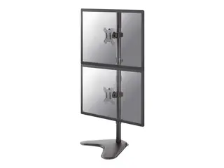 Neomounts FPMA-D550DDV - Stativ for 2 LCD-skjermer - svart - skjermstørrelse: 10"-32" - skrivebordsstativ, skrivebordsmonterbar